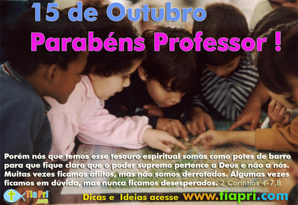 Dia do Professor Parabéns